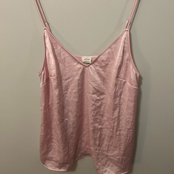 Aritzia Pink Silk Cami - Picture 1 of 3